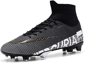 FGCVX Men's Soccer Cleats Athletic Soccer Boots Sneaker Turf Football Shoes Firm Ground