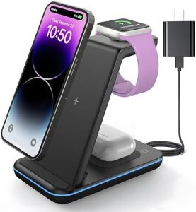 base de carga Mophie 3-en-1 Wireless Charging Stand