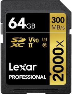 tarjeta Lexar Professional 2000x de 64 GB