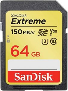 tarjeta SanDisk Extreme de 64 GB