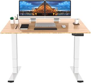 Flexispot Pro Bamboo 3 Stages Dual Motor Electric Standing Desk