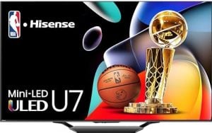 Hisense 55-Inch Class U7 Series Mini-LED ULED 4K UHD Google Smart TV (55U7N, 2024 Model)